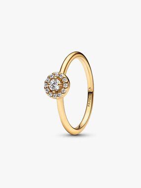 Pandora Round Pave Halo Ring